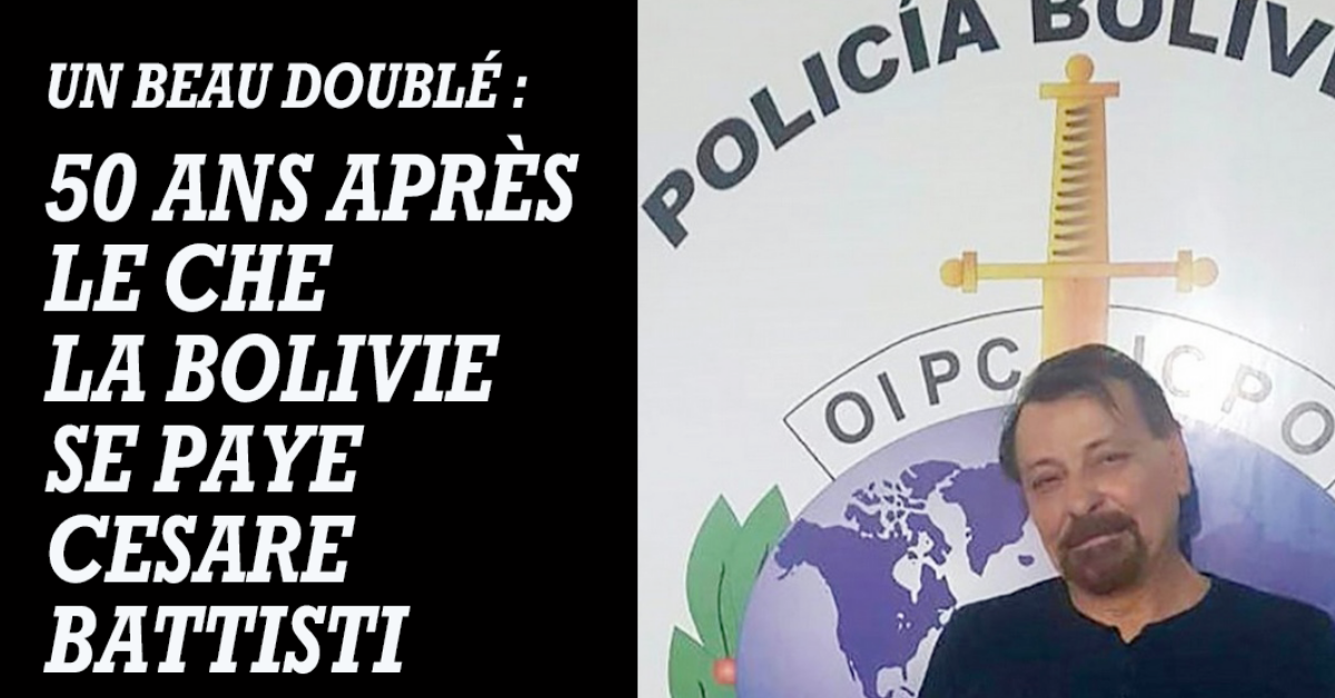 Read more about the article Capturé en Bolivie après une cavale de 37 ans, le tueur communiste Cesare Battisti va enfin payer pour ses crimes.