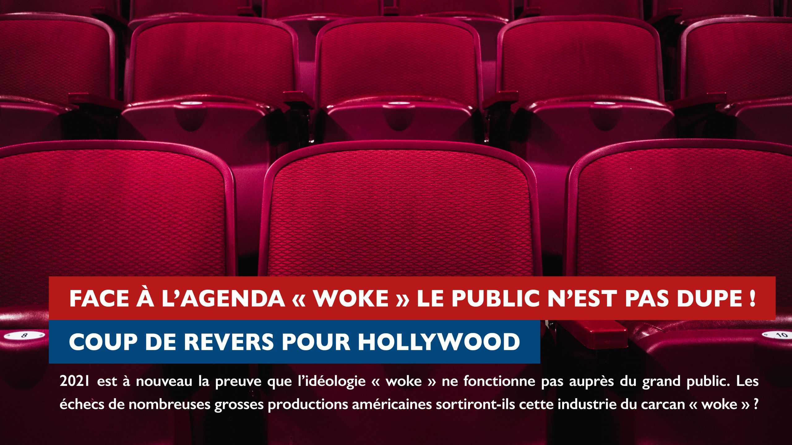 Read more about the article Face à l’agenda ” woke ”  le public n’est pas dupe !